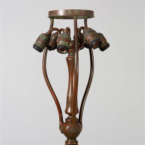 Tiffany Studios New York "Curtain" Border Floor Lamp For Sale at 1stDibs