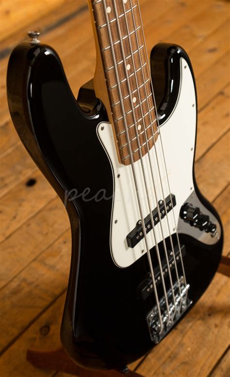 Fender Standard Jazz Bass Black 5 String Peach Guitars