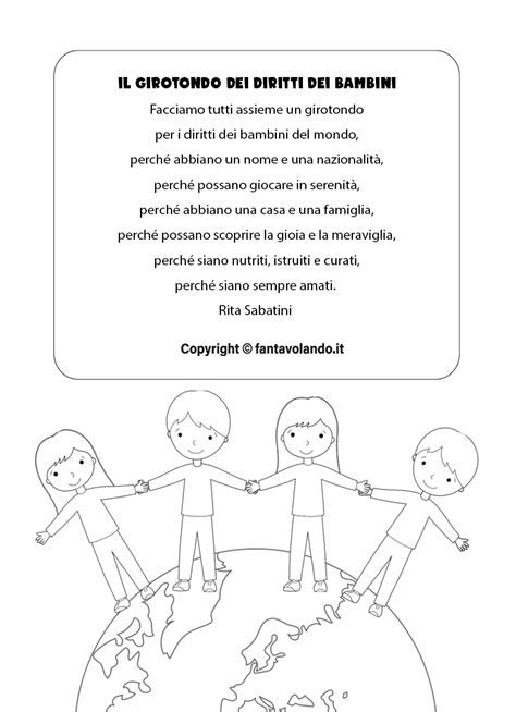 I Diritti Dei Bambini Poesie Fantavolando