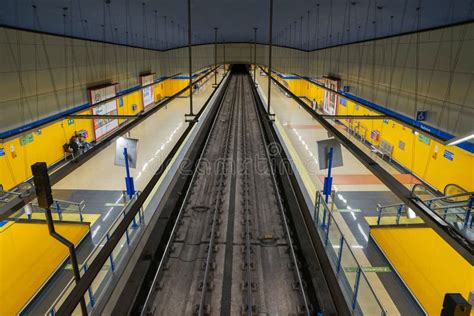 Subway Metro Underground Train Madrid Spain Editorial Photo - Image of ...