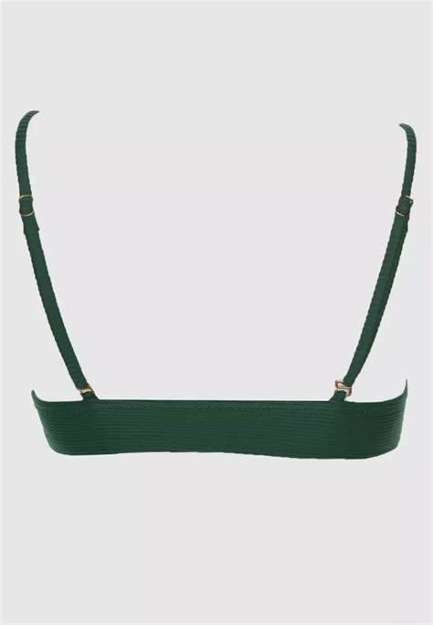 Jual Trendyol Textured Triangle Bikini Top Original ZALORA Indonesia