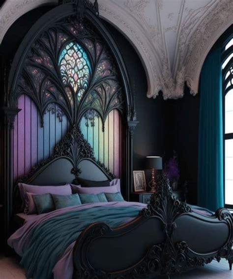 Purple Gothic Bedroom