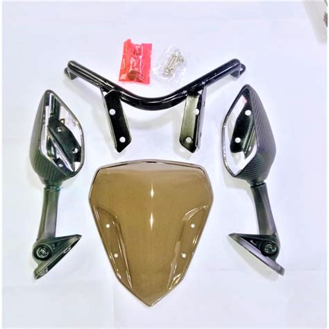 MIO I 125 M3 SET SIDE MIRROR With BRACKET And VISOR See The