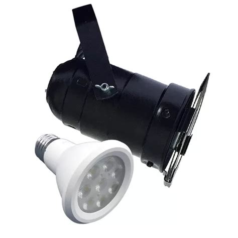 X Canh O Refletor Par Preto Porta Gelatina Led W Spot Frete Gr Tis