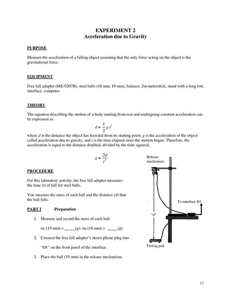 How To Measure Gravity Experiment