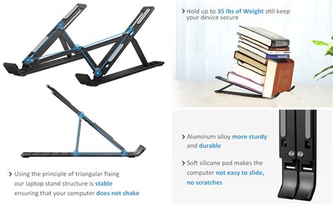 Laptop Stand Ivoler Laptop Holder Riser Computer Tablet Stand