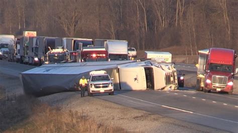 Tractor Trailer Rollover Closes Highway West Of London Ctv News