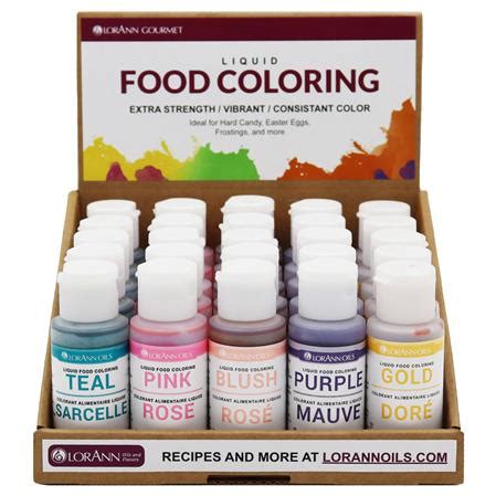 LIQUID FOOD COLOR DISPLAY, SPECIALTY COLORS