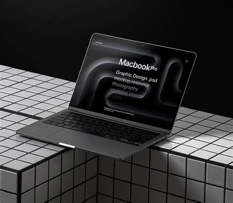 Macbook Pro Psd Mockup Showcase Scene Pixeden Club