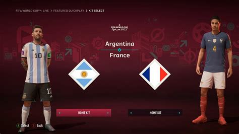 Fifa 23 Argentina Vs France Fifa World Cup 2022 Qatar Final Youtube