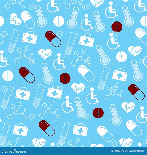 Creative Blue Medical Background Stock Illustration Illustration Of