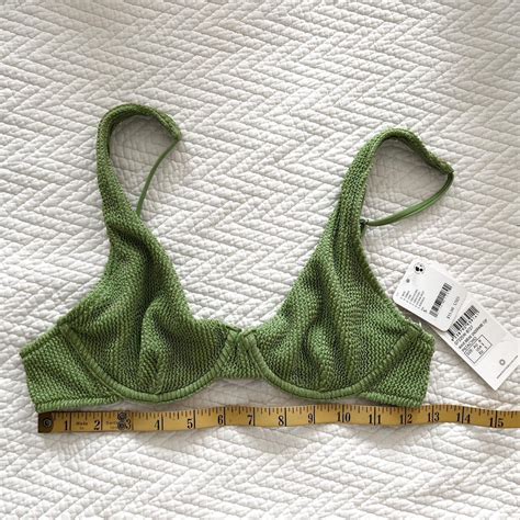 Rhythm Wave Break Underwire Bikini Top Sz Small In Depop