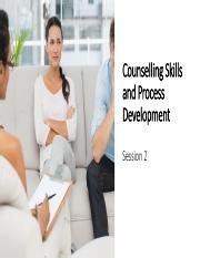 Counselling Skills And Process Development Session 2 Pdf Counselling