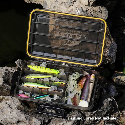 RUNCL Fishing Tackle Box, Waterproof Airtight Stowaway, 3600/3700 Tray ...