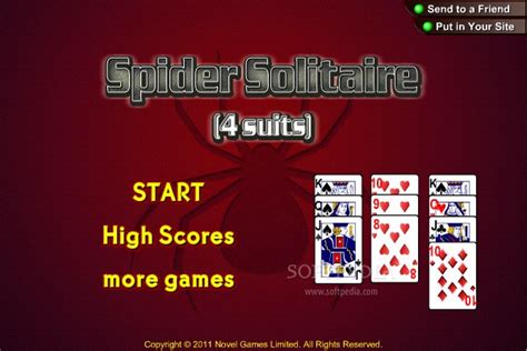 Spider Solitaire (4 suits) Download, Screenshots