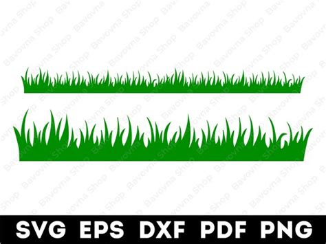 Grass Svggrassy Lawn Svg Grass Svg Silhouette Or Cricut Etsy