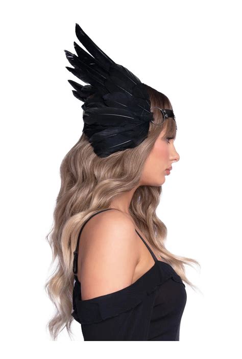 Black Medallion Feather Headband Perth Hurly Burly