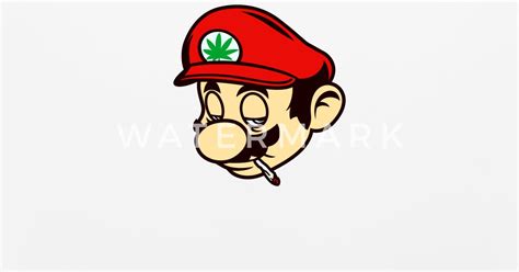 Mario Smoking Marijuana Weed Mouse Pad | Spreadshirt