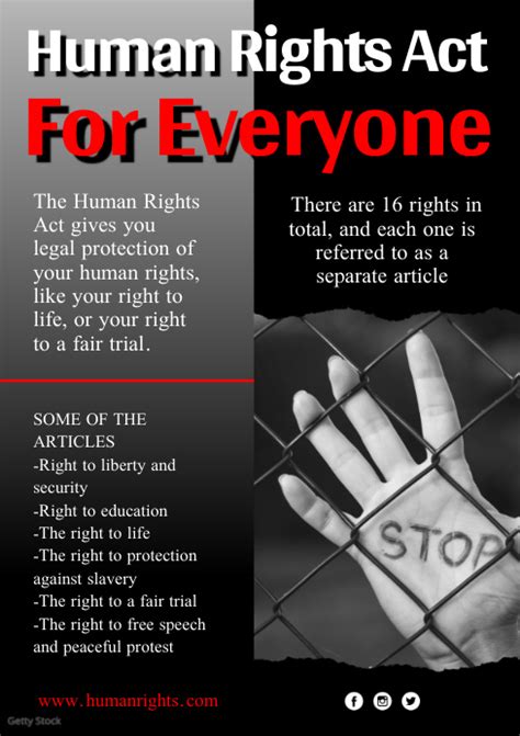 Human Rights Campaign Poster Template Postermywall