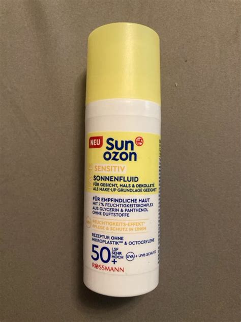 Sun Ozon Sonnenfluid Sensitiv LSF 50 50 Ml INCI Beauty