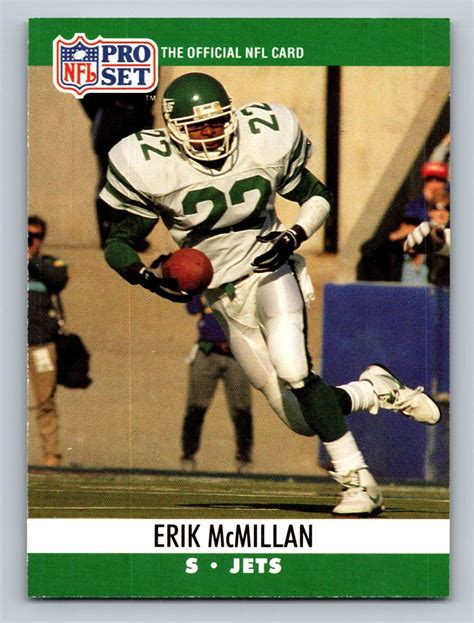 Pro Set Erik Mcmillan New York Jets Ebay