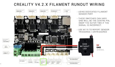 Установка датчика окончания филамента на Ender 3 Neo.