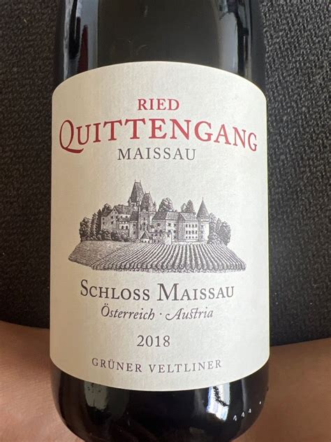 Schloss Maissau Gr Ner Veltliner Quittengang Reserve Dac