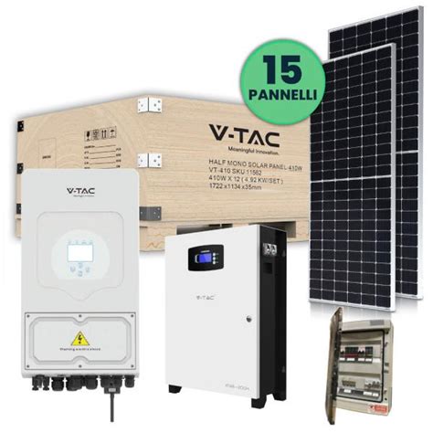 V Tac Kit Fotovoltaico Kw Monofase Tier Inverter Deye V Tac Kw