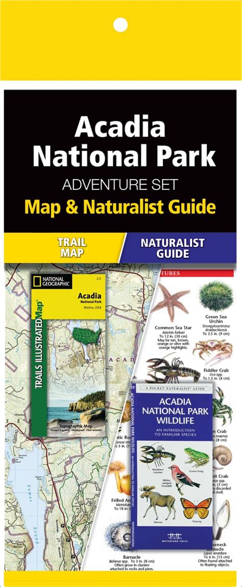 Acadia National Park Adventure Set Map Naturalist Guide National