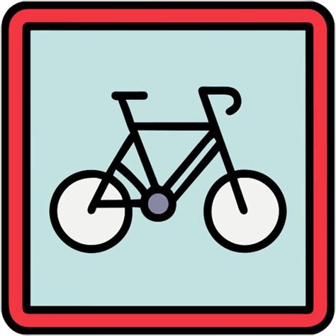 Premium Vector Bicycle Lane Sign Icon Icon