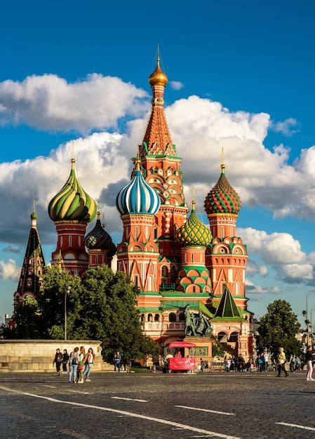 Premium Photo St Basils Cathedral On Red Square In Moscow Russia