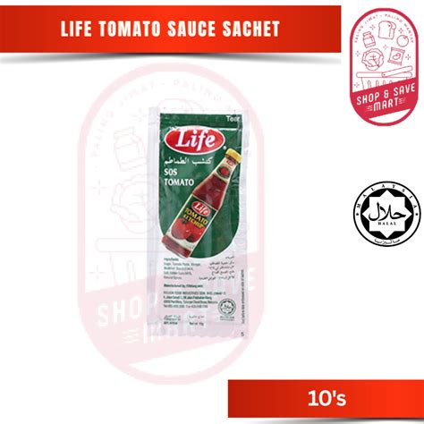 Life Chili Sauce Sachet Tomato Sauce Sachet 10g 10s X 10g Sos