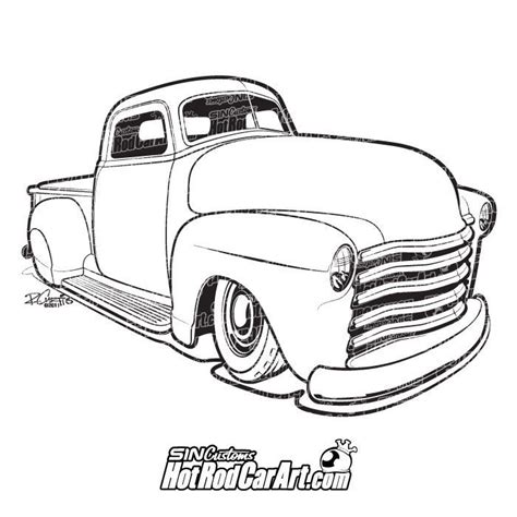 Coloring Pages Of A 1952 Chevy Truck - Ferrisquinlanjamal