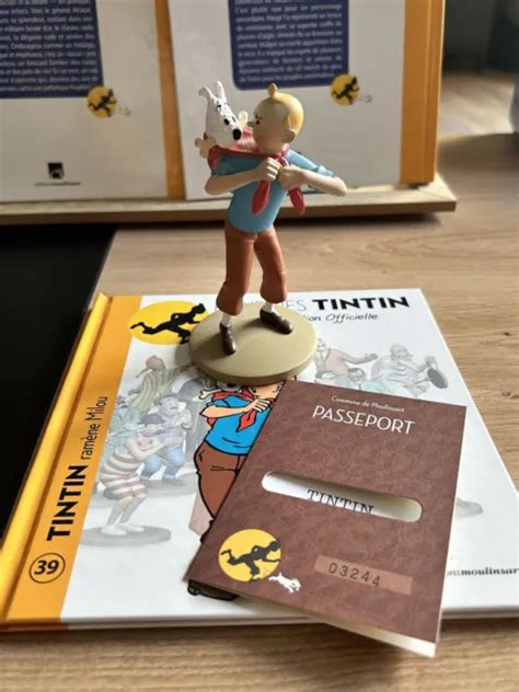 FIGURINE TINTIN Collection Officielle Numéro 39 TINTIN ramène