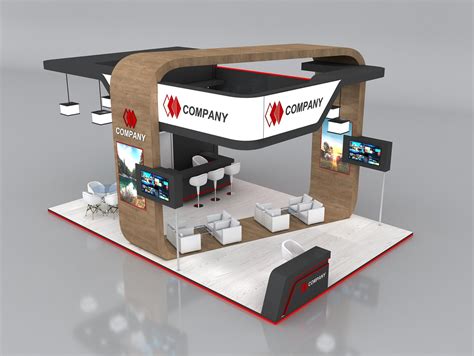 Exhibition Stand Booth Stall X M Height Cm Side Open D