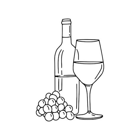 Premium Vector Wine Bottle Line Simple Illustration Menu Design