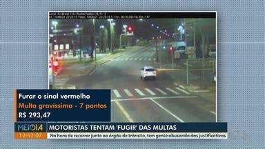 Meio Dia Paraná Ponta Grossa Motoristas tentam fugir das multas