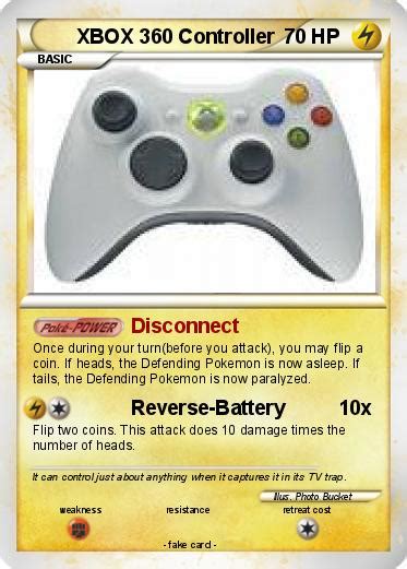 Pokémon XBOX 360 Controller 1 1 - Disconnect - My Pokemon Card