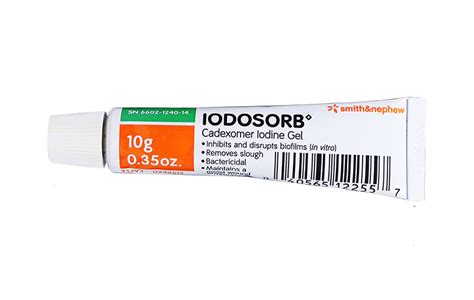 Iodosorb Iodine Gel 10 Grams 6602124014 Pack Of 3 Adw Diabetes