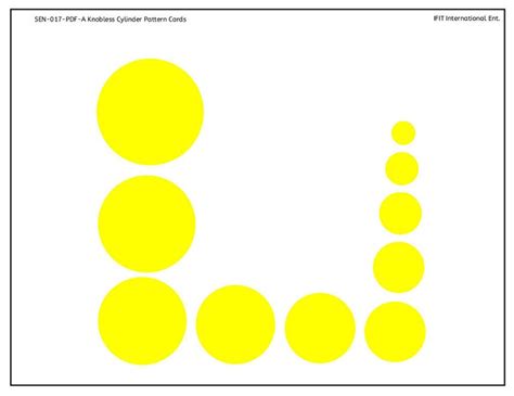 Knobless Cylinder Pattern Cards Set A PDF Montessori Etsy