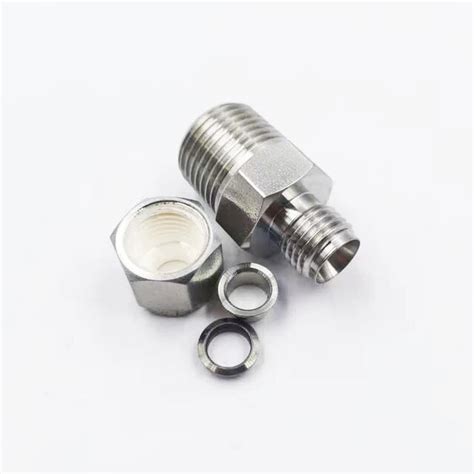 Ss 400 1 6 Tube Fitting Male Connector 1 4 Tube Od X 3 8 54 Off