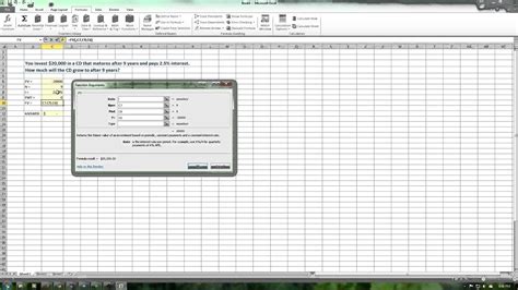 Time Value Of Money Excel Template