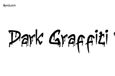 Dark Graffiti Regular - Free Font Download