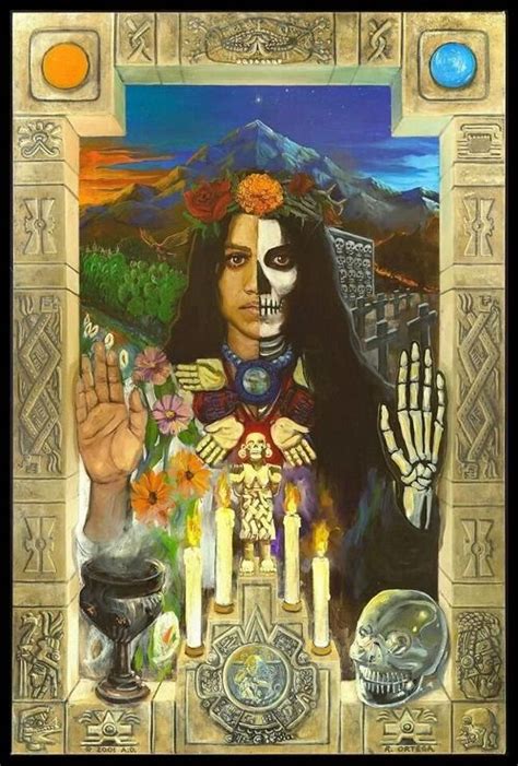 Curanderismo Lady Duality By Rick Ortega Aztec Art Mexican