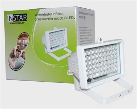 INSTAR Infrarot IR Scheinwerfer IN 905 60 IR LEDs 230V Anschluss