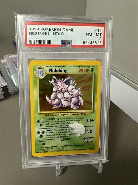 1999 Pokemon Game Nidoking Holo 11 Psa Nm Mt 8 Ebay