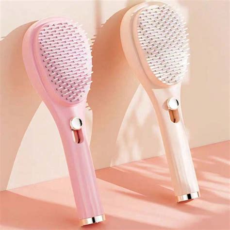 1pc Self Cleaning Anti Static Massage Comb Magic Retractable Comb Self Cleaning Hair Brush