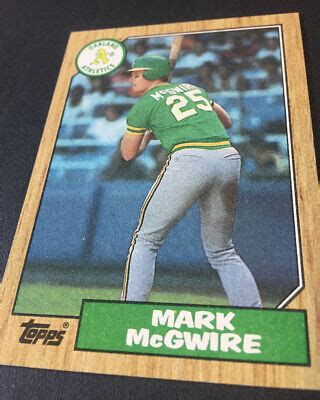 Topps Mark Mcgwire Oakland Athletics Baseball Card Ebay