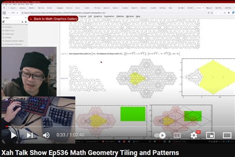 Xah Talk Show 2024 02 07 Ep536 Math Geometry Tiling And Patterns