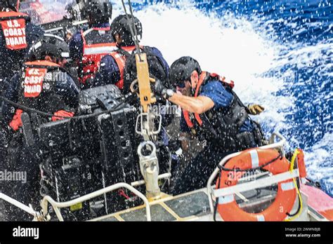 U S Coast Guard Petty Officer St Class Rick Myshrall A Boarding